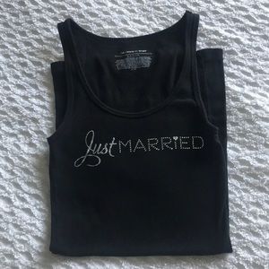 “Just Married” tank top